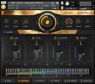 Zvuková knižnica pre sampler Soundiron Hyperion Brass Elements (Digitálny produkt) - 3