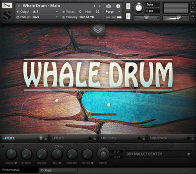 Bibliothèques de sons pour sampler Soundiron Whale Drum (Produit numérique) - 2