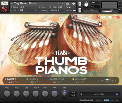 Geluidsbibliotheek voor sampler Soundiron Tiny Thumb Pianos (Digitaal product) - 2