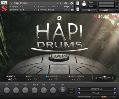 Colecții Sampleuri și Sunete Soundiron Hapi Drums (Produs digital) - 2