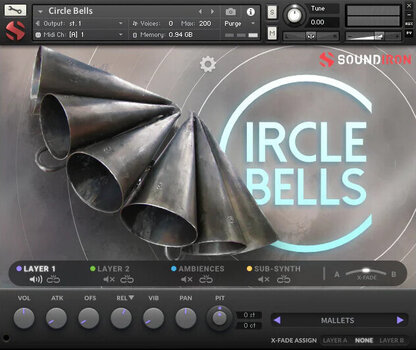 Zvuková knižnica pre sampler Soundiron Circle Bells (Digitálny produkt) - 2