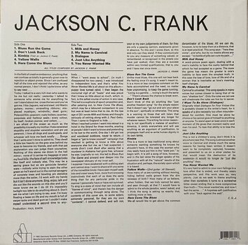 Vinyl Record Jackson C. Frank - Jackson C. Frank (Reissue) (LP) - 4