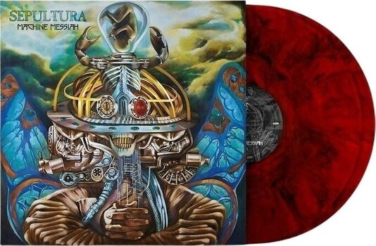 Disco de vinilo Sepultura - Machine Messiah (180g) (Red Marbled Coloured) (2 LP) - 2