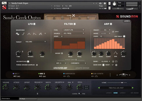 Audio datoteka za sampler Soundiron Sandy Creek Organ (Digitalni proizvod) - 3