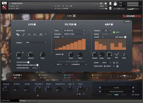 Geluidsbibliotheek voor sampler Soundiron Harpsichord (Digitaal product) - 3