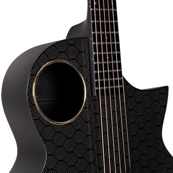 Jumbo elektro-akoestische gitaar Enya Music X4 Pro Acoustic Plis Black Jumbo elektro-akoestische gitaar - 3