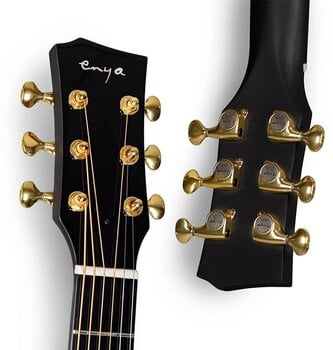 electro-acoustic guitar Enya Music X4 Pro Acoustic Plis Black electro-acoustic guitar - 8