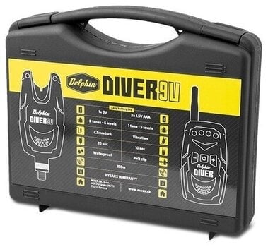 Signalizátor záberu Delphin DIVER 9V 2+1 Červená-Modrá Signalizátor záberu - 5