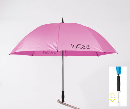 Umbrella Jucad Telescopic Umbrella Rose Red - 2