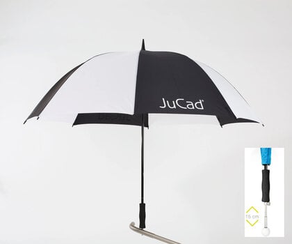 Umbrella Jucad Telescopic Umbrella Black/White - 2