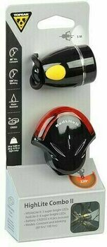 Cycling light Topeak High Lite Combo II Black Front 60 lm / Rear 5 lm Cycling light - 2