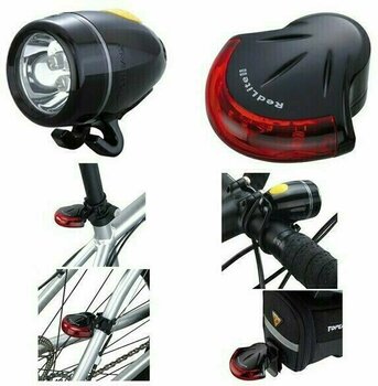 Oświetlenie rowerowe Topeak High Lite Combo II Black Front 60 lm / Rear 5 lm Oświetlenie rowerowe - 3