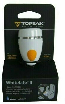 Fietslamp Topeak White Lite II 60 lm Wit Fietslamp - 2