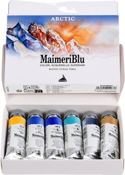 Peintures aquarelles Maimeri Blu Ensemble de peintures à l'aquarelle Arctic 6 x 12 ml 6 pièces - 5