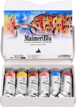 Peintures aquarelles Maimeri Blu Ensemble de peintures à l'aquarelle Venise 6 x 12 ml 6 pièces - 5