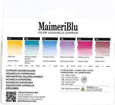 Watercolour Paint Maimeri Blu Set of Watercolour Paints Provence 6 x 12 ml 6 pcs - 2