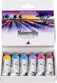 Farba akwarelowa Maimeri Blu Zestaw farb akwarelowych Provence 6 x 12 ml 6 szt - 5