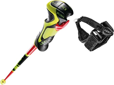 Skidstavar Leki WCR Lite SL 3D Bright Red/Black/Neonyellow 95 cm Skidstavar - 4