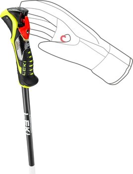 Ski Poles Leki Airfoil 3D White/Neonyellow/Dark Anthracite 115 cm Ski Poles - 5