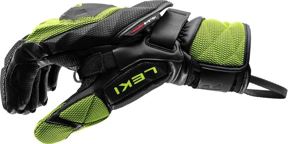 SkI Handschuhe Leki WCR Venom GS 3D Black/Ice Lemon 8 SkI Handschuhe - 5