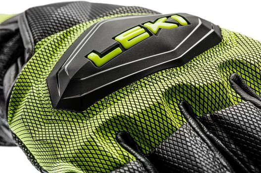 Skihandsker Leki WCR Venom GS 3D Black/Ice Lemon 8 Skihandsker - 8