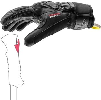 Guanti da sci Leki Griffin Tune 3D Boa Black/Graphite/Ice Lemon 8 Guanti da sci - 5