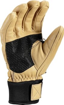 Ski Gloves Leki Copper 3D Tan/Black 7 Ski Gloves - 3