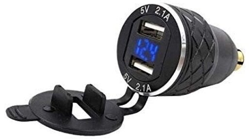 USB / 12V-stik til motorcykel Interphone DIN Adapter 2xUSB 4,2A USB / 12V-stik til motorcykel - 2