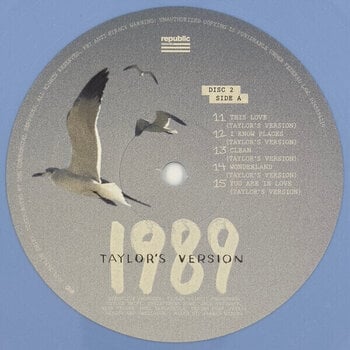 Vinyl Record Taylor Swift - 1989 (Taylor's Version) (Crystal Skies Blue Coloured) (2 LP) - 5