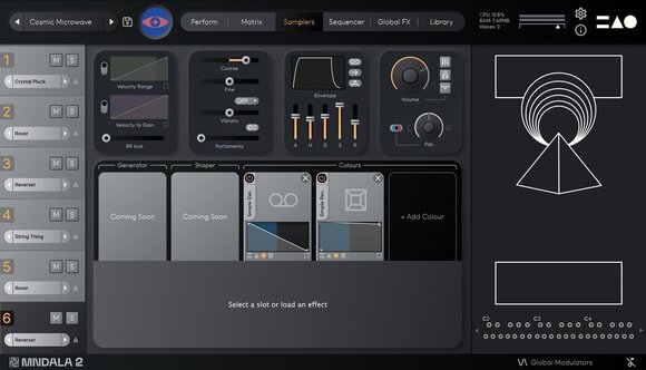 Software Plug-In FX-processor Mntra Instruments Galactron (Digitalt produkt) - 3