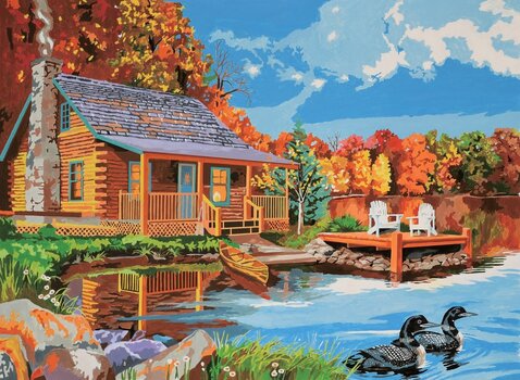 Painting by Numbers Royal & Langnickel Painting by Numbers Loon Lake - 2