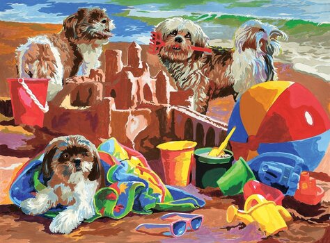 Painting by Numbers Royal & Langnickel Painting by Numbers Beach Puppies - 2