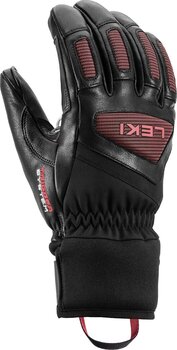 Ski Gloves Leki Griffin Pro 3D Women Black/Rosé 6 Ski Gloves - 2