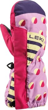 Ski Gloves Leki Little Paw Mitt Long Orchid/Berry 1 Ski Gloves - 2