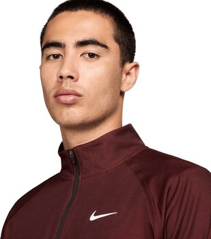 Sudadera con capucha/Suéter Nike Dri-Fit ADV Half-Zip Dragon Red/Burgundy Crush/White M - 3