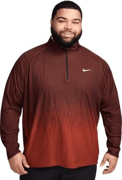 Hoodie/Sweater Nike Dri-Fit ADV Half-Zip Dragon Red/Burgundy Crush/White M - 7