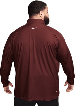 Felpa con cappuccio/Maglione Nike Dri-Fit ADV Half-Zip Dragon Red/Burgundy Crush/White M - 8