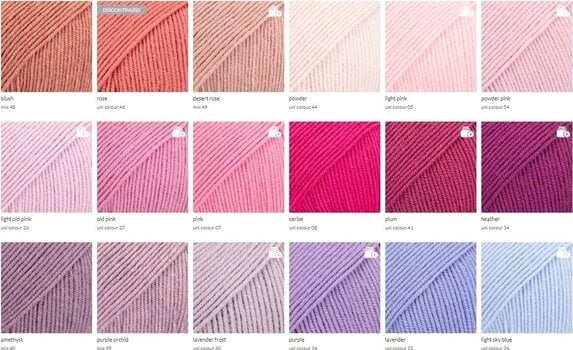 Knitting Yarn Drops Baby Merino Uni Colour 26 Light Old Pink Knitting Yarn - 5