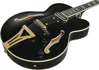 Semi-Acoustic Guitar Ibanez PM3C-BKL Black Low Gloss Semi-Acoustic Guitar - 5
