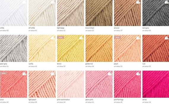 Breigaren Drops Cotton Light Uni Colour 21 Light Beige Breigaren - 4