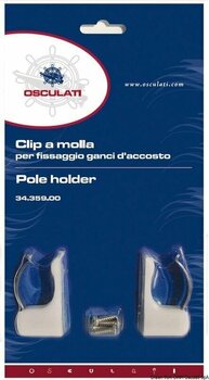 Pádlo, veslo, lodní hák Osculati Spring clips for fixing boat hooks - Universal for 25/35 mm ( 2pack ) - 2