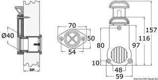 Надуваем аксесоар за лодка Osculati Drain Plug 16/63 mm Надуваем аксесоар за лодка - 1