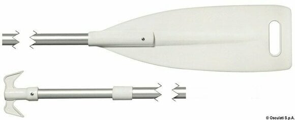 Båtkrok, paddel, åror Osculati Telescopic Paddle and Hook 90/160 cm - 2