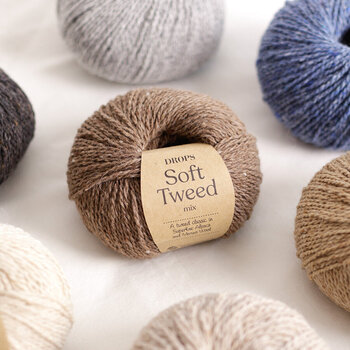 Hilo de tejer Drops Soft Tweed Mix 02 Marzipan Hilo de tejer - 3