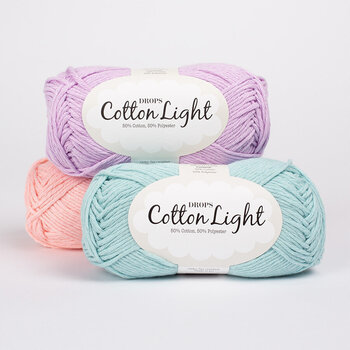 Filati per maglieria Drops Cotton Light Uni Colour 37 Almond Filati per maglieria - 3