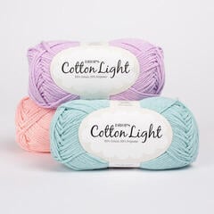 Breigaren Drops Cotton Light Uni Colour 45 Pink Flamingo Breigaren - 2