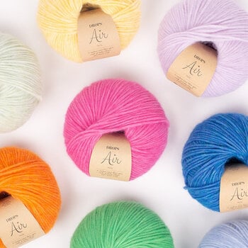 Knitting Yarn Drops Air Uni Colour 35 Clay Knitting Yarn - 6