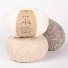 Stickgarn Drops Air Mix 03 Pearl Grey Stickgarn - 1