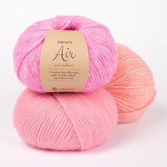 Пряжа для в'язання Drops Air Uni Colour 24 Pink Пряжа для в'язання - 2