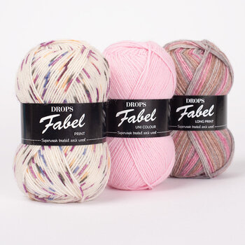 Knitting Yarn Drops Fabel Print 151 Guacamole Knitting Yarn - 3